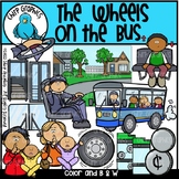 The Wheels on the Bus Clip Art Set