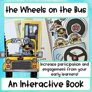 Preview of The Wheels on the Bus Interactive Book - Circle Time, Small Group Activity