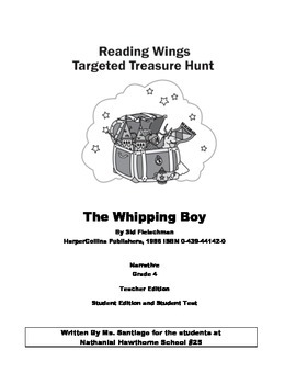 Preview of The Whipping Boy by Sid Fleischman 2 Week Unit