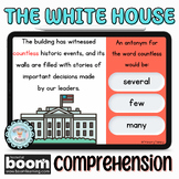The White House: Reading Comprehension Boom™ Cards