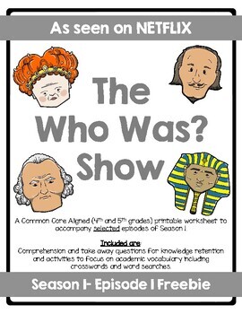 Preview of The Who Was? Show Season 1- Episode 1 FREEBIE