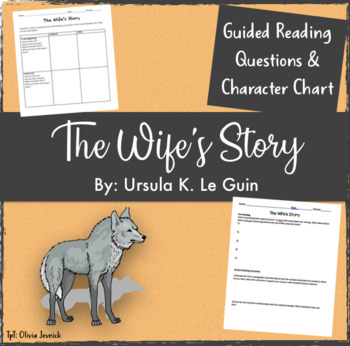 Preview of The Wife's Story Guided Reading Questions & Character Chart