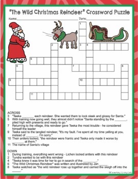 The Wild Christmas Reindeer Activities Crossword Word Searches Word