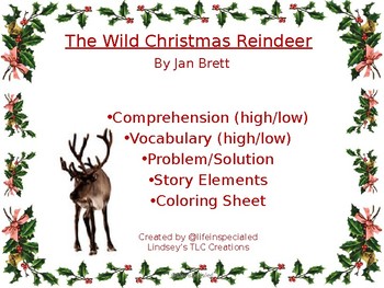 Preview of The Wild Christmas Reindeer by Jan Brett