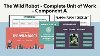 Preview of The Wild Robot Complete Unit of Work - Component A - NSW DoE Curriculum Aligned