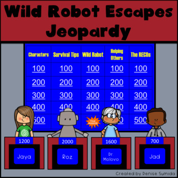 Preview of The Wild Robot Escapes by Peter Brown Jeopardy