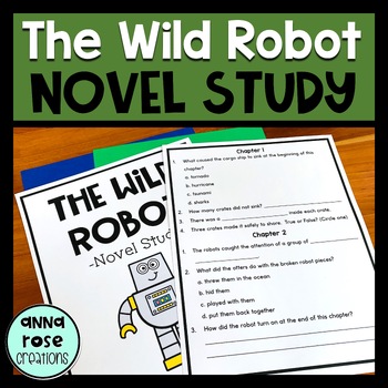 Preview of The Wild Robot Novel Study - Comprehension Questions & Extension Activities