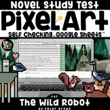 The Wild Robot Novel Study Comprehension Test Pixel Art on