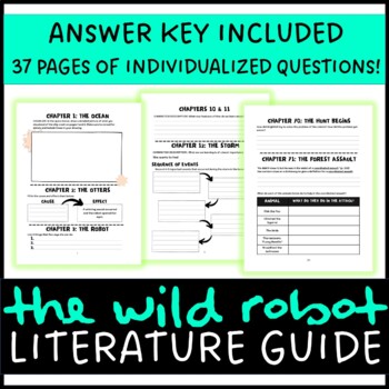 Preview of The Wild Robot Novel Study / Literature Guide