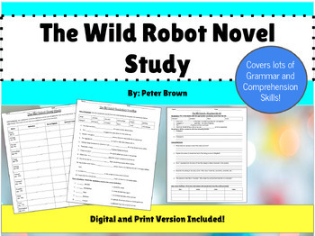 Preview of The Wild Robot Novel Study Packet- No Prep!