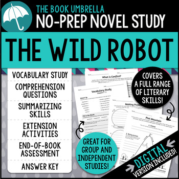 Preview of The Wild Robot Novel Study { Print & Digital }