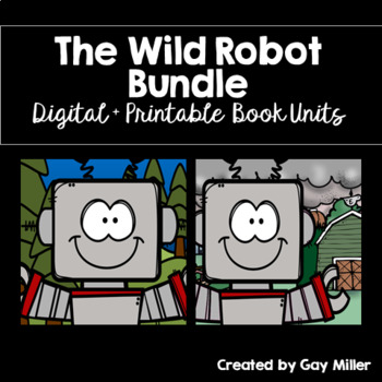 Preview of The Wild Robot Novel Study  Series Bundle