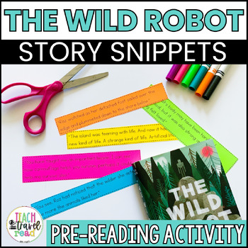 Preview of The Wild Robot Novel Study Pre-Reading Activity - 3rd Grade Novel Studies