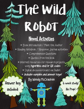 Preview of The Wild Robot by Peter Brown - Novel Study and Activities