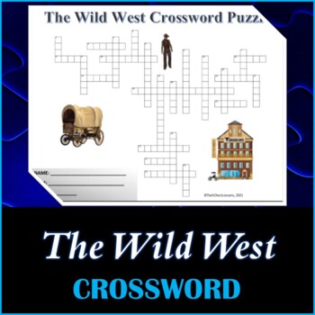 Preview of The American Wild West Crossword Puzzle Activity Worksheet