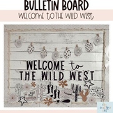 The Wild West Fall Bulletin Board Kit with Modern Cactus, 