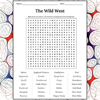 old west word search
