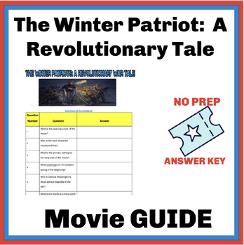 Preview of The Winter Patriot:  A Revolutionary Tale