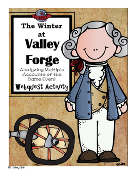 Preview of The Winter at Valley Forge: Multiple Accounts of the Same Event Webquest