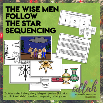 The Wise Men Follow the Star Sequencing Activity by Melissa Schaper