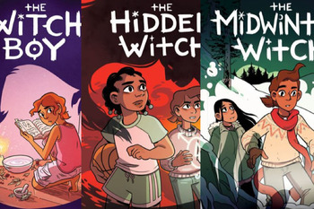 Preview of The Witch Boy Series Bundle-Graphic Novel Studies