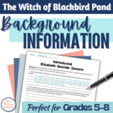 The Witch of Blackbird Pond Background Information Slides 