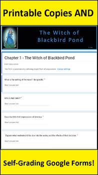 The Witch Of Blackbird Pond Chapter Questions Print Google Comprehension