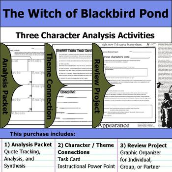 The Witch of Blackbird Pond Character Analysis Packet Theme Project