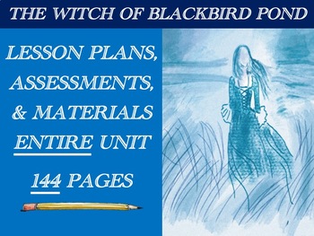 Preview of The Witch of Blackbird Pond Lesson Plans & Printable Materials for Full Unit