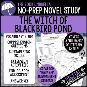 Preview of The Witch of Blackbird Pond Novel Study { Print & Digital }