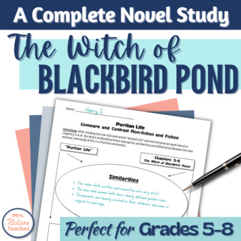 Preview of The Witch of Blackbird Pond Novel Unit