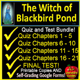 The Witch of Blackbird Pond Test and Quiz Bundle - Printab