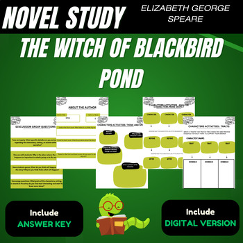 Preview of The Witch of Blackbird Pond by Elizabeth George Speare Complete Novel Study