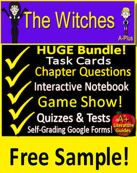 Preview of The Witches Novel Study by Roald Dahl Free Sample