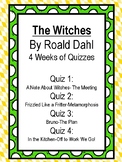 The Witches by Roald Dahl 4 Weeks of Quizzes