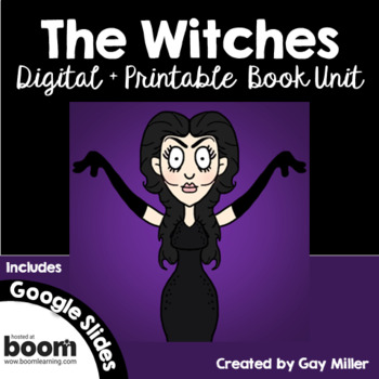 Preview of The Witches Novel Study: Digital + Printable Book Unit [Roald Dahl]