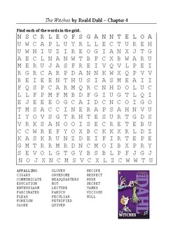 the witches roald dahl crossword