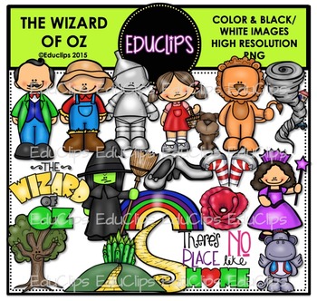 Preview of The Wizard Of Oz Clip Art Bundle {Educlips Clipart}