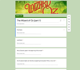 The Wizard of Oz (1939) Movie Questions - Google Form
