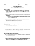 The Wizard of Oz- Original Movie Analysis Worksheet