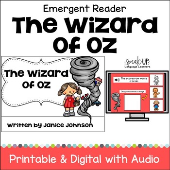 Preview of The Wizard of Oz Simple Fairy Tale Emergent Reader for Early Beginning Readers