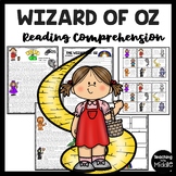 The Wizard of Oz Reading Comprehension and Sequencing Worksheet