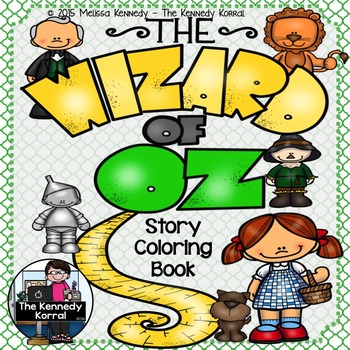 Preview of Coloring Story Book: Wizard of Oz