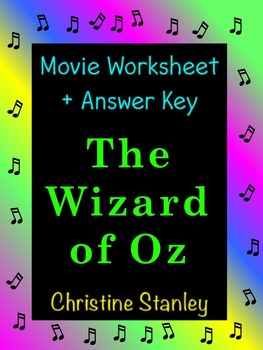 Preview of The Wizard of Oz Worksheet & Movie Project + Answer Key