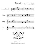 The Wolf for soprano or tenor recorder