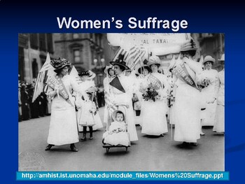 Preview of The Women Suffrage Movement / A Brief History