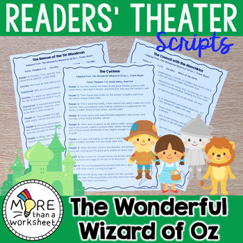 the wizard of oz school play script