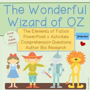 Preview of The Wonderful Wizard of Oz Novel Study