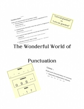 Preview of The Wonderful World of Punctuation