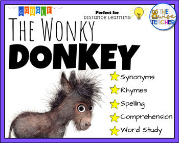 Preview of The Wonky Donkey Reading Comprehension Digital Resources Morning Work